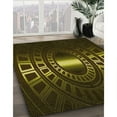 thumbnail image 3 of Ahgly Company Machine Washable Indoor Rectangle Transitional Dark Yellow Green Area Rugs, 4' x 6', 3 of 7