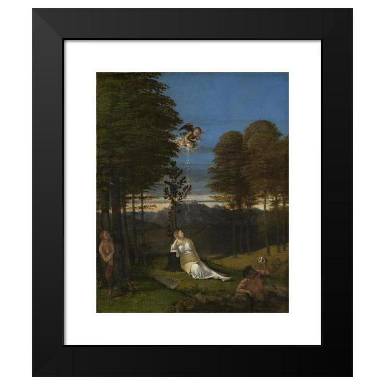 Lorenzo Lotto 12x14 Black Modern Framed Museum Art Print Titled