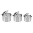 thumbnail image 1 of Shisuyan Moules à Vaisselle Ronds en Acier Inoxydable 3Sets 3.15X3.15X2.0In, 1 of 8