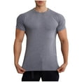 thumbnail image 2 of pstuiky camisetas para hombre, Blusas deportivas casuales de manga corta con cuello redondo y color sólido para hombre camisas casuales para hombre xxl, 2 of 6