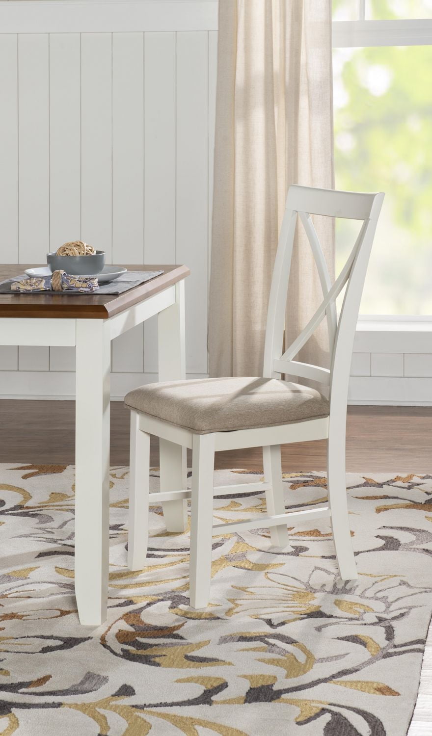 Lander 5-Piece Dining Set, Brown