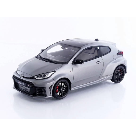 2024 Toyota GR Yaris Precious Metal Gray Metallic Limited Edition to 999 pieces Worldwide 1/18 Model Car by Otto Mobile