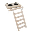 thumbnail image 1 of Parrot Playstand Feeder Cups Patio de juegos de madera Escalera de escalada Yuyangstore Puesto de juegos para pájaros, 1 of 5