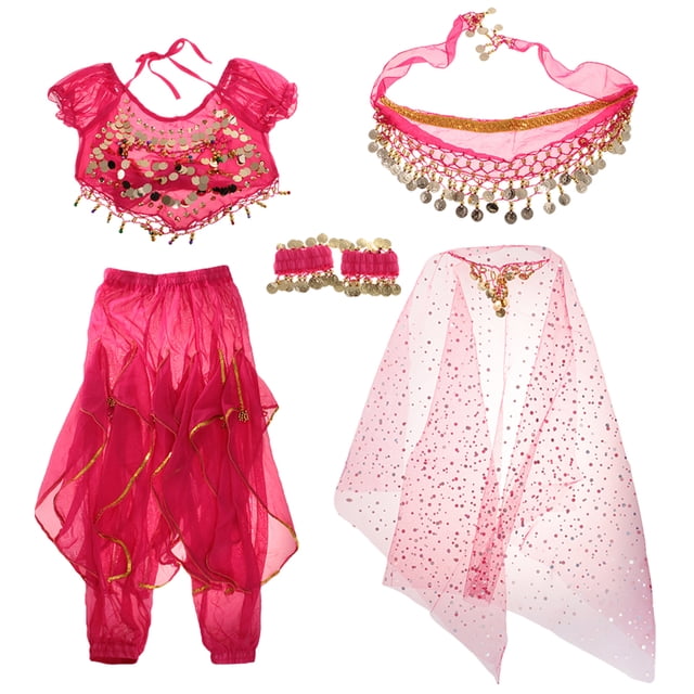 Traje de Danza Del Vientre de Los Niños Traje , M Sunnimix Traje de danza del vientre