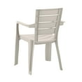 thumbnail image 3 of Inval Baru Resin Outdoor Dining Armchair - Set of 4, Taupe, 3 of 16