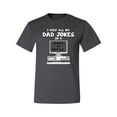 thumbnail image 2 of Wild Bobby, I Keep All My Dad Jokes in A Dad Base, Funny Father's Day Tee Father's Day Men Graphic Tee, Heather Black, X-Large, 2 of 3