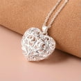 thumbnail image 3 of K-KED Fashion Pretty Heart 925 Silver Necklace Pendant Clavicle Women Delicate Jewelry Gift US, 3 of 8