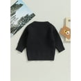 thumbnail image 4 of Bagilaanoe Toddler Baby Girl Knitted Sweater Long Sleeve Embroidery Pullover 6M 12M 24M 3T 4T 5T 6T Kids Warm Jumpers Tops Fall Loose Knitwear, 4 of 8