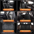 thumbnail image 4 of JIAMAOXIN Full Set Car Seat Covers, 5 Seats Fuax Leather Covers Protector for Honda Civic 2003-2024 (5 Seats, Black), 4 of 5