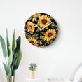 thumbnail image 4 of 10 Inch Wall Clock Battery Operated Silent Clock Decorative for Office, Kitchen, Outdoor, Living RoomSeamless Pattern with Sunflowers Beautiful, 4 of 4
