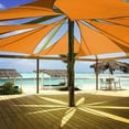 thumbnail image 3 of HESHENG Triangle Canopy Sun Shade Sail Water Resistant UV Block Patio Awning Garden Tent, 3 of 9