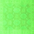 thumbnail image 1 of Ahgly Company Indoor Square Oriental Green Traditional Area Rugs, 4' Square, 1 of 4