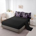 thumbnail image 3 of Homewish Halloween Horror Skull 7-Piece Twin Bedding,Purple Rose Butterfly Bedding Comforter Set,Black Reversible, 3 of 8