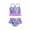Purple, variant on Godderr 2PCS Girls Suspenders Swimsuits Outfits for Toddler Kids Sequins Strapless Stretch Beach Swimsuits 4-9 Years Bikini Sets Summer Bathing Suits