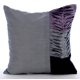 thumbnail image 1 of Funda de cojín para sofá, fundas de almohada decorativas de 55 x 55 cm (22 x 22 pulgadas) en gris, fundas de almohada de seda, fundas de almohada hechas a mano, funda de almohada de patchwork,, 1 of 3