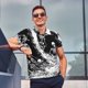 thumbnail image 4 of Fotbe Skeleton Wave Artwork Camiseta Polo de Golf para Hombre con Estampado – Camisa Deportiva Transpirable con Cuello Abotonado-XX-Large, 4 of 6