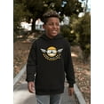 thumbnail image 2 of Street Racing Team - Retro Moto Racer Emoji Youth's Hoodie, 2 of 4