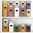 thumbnail image 4 of CreativeArrowy Food Organizer 15pcs Kitchen Miscellaneous Grain Cans Space Saving Containers With Stick Paper Airtight Plastic Storage Boxes, 4 of 14