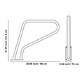 thumbnail image 3 of VEVOR Pool Handrail, 39 x 32 inch Pool Railing, Stainless Steel with Base Plate for Indoor/Outdoor Pools,Swimming Pool Safety Railing for Decks,Rust-Proof Grab Bar w/ Grip Cover&Accessories for Spas, 3 of 9