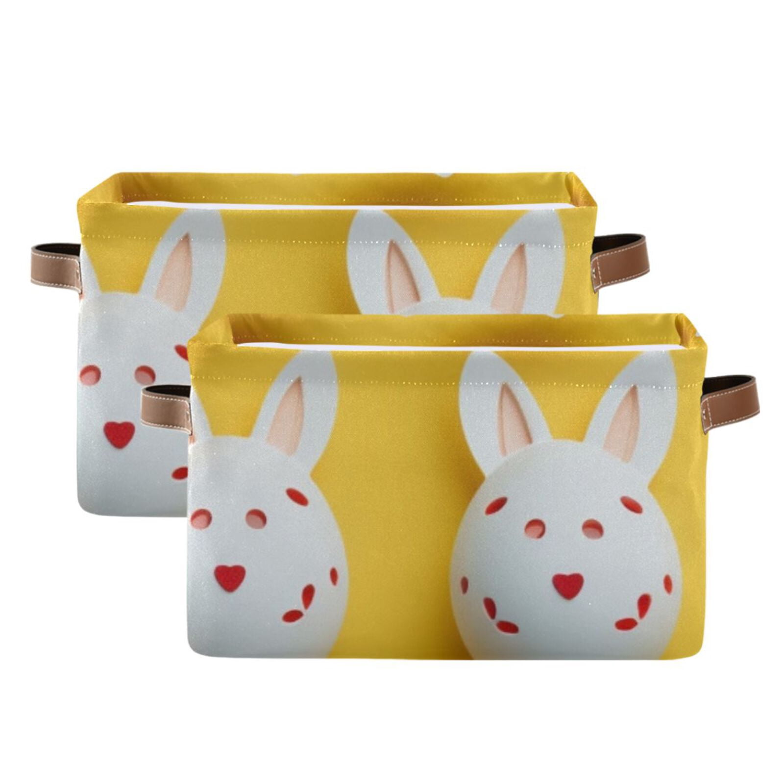 Easter Eggs Rabbit Ear Storage Bins Baskets With Handles Storage Box Clothes Organizer Organization Toys