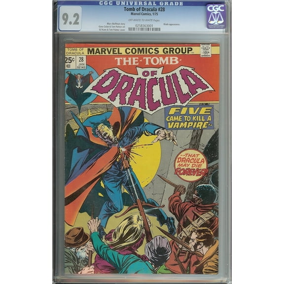 Tomb of Dracula #28 CGC 9.2