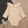 thumbnail image 4 of Fesfesfes Toddler Infant Baby Jumpsuit Boys Girls Solid Ruffles Romper Jumpsuit Outfits Clothing Clothes Sale, 4 of 4