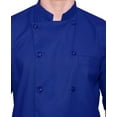 thumbnail image 4 of WARRIOR POINT men's chef coat half sleeve PolyCotton slim fit chef coat size-(S-6XL), 4 of 7