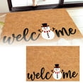 thumbnail image 1 of Merry Christmas Carpet Christmas Welcome Carpet Photo Props Mat Christmas Snowman Snowflake Carpet Christmas Thermal Rug Modern Carpet Throw Blanket Extra Large Living Room Rug Modern Area Rug Kids, 1 of 3