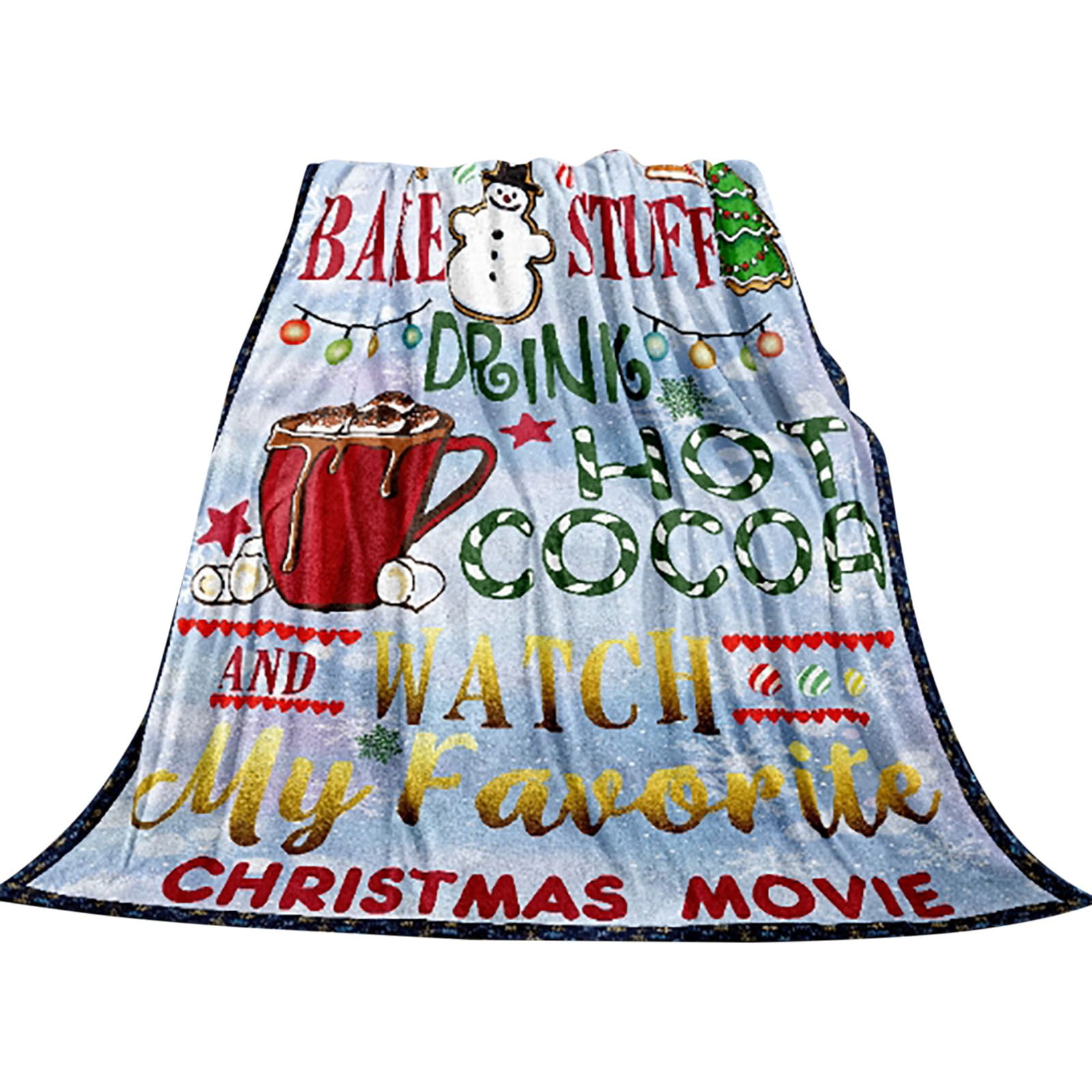 XINSHIDE Flannel Blanket Air Conditioning Blanket Padded Blanket