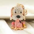 thumbnail image 4 of Visland Cartoon Dog Shape Car Keychain Colorful Rhinestones Inlaid Keyring Bag Souvenir Charm Accessories, 4 of 8