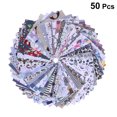 thumbnail image 2 of MasteelfCA 50pcs Patchwork Cloth Plain Cloth Cotton Small Floral Cloth DIY Washing Cloth Fabric Cloth (Assorted Color/10x10cm), 2 of 4