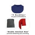 thumbnail image 3 of Men's 6-Pack Short Sleeve V-Neck Modern Fit Classic Tees (S-3XL), 3 of 5