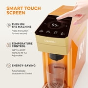 i Cafilas 3 in 1 Single Serve Coffee Maker,Self-Heating 19Bar Brewing Coffee Machine for K Cup、NESpresso and Ground Coffee,with 27oz Removable Water Reservior,Orange Espresso Coffee Machine