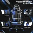 thumbnail image 4 of Homall Gaming Chair office Chair with Headrest & Lumbar Support, Blue, 4 of 7