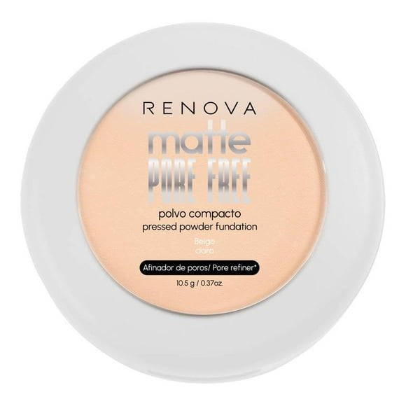 Polvo compacto Renova Matte Pore Free beige claro 10.5 gr
