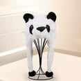 thumbnail image 4 of lionlar 2 Pcs Chapeau Animal Doux Couvre-Chef d'Hiver Bonnet Costume Cosplay Panda et Tiger, 4 of 9