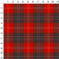 thumbnail image 2 of Plaid Red Gray Grey Pattern Premium Roll Gift Wrap Wrapping Paper, 2 of 4