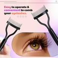 thumbnail image 4 of Emlimny Eyelash Comb,Eyelash Separator Mascara Applicator Eyelash Definer With Comb Cover Arc Designed Cosmetic Brushes Tool Black Eyelash Separator Tool, 4 of 7
