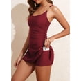 thumbnail image 3 of Traje de baño Aleumdr para mujer, rojo, 3 x L, 3 of 7