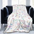 thumbnail image 4 of Love Graffiti Throw Blanket, Super Soft Anti-Pilling Flannel Bed Blankets, 40"x30", 4 of 8