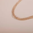 thumbnail image 5 of Bohemian 3-Strand Faux Pearl Knot Beaded Necklace, 5 of 12