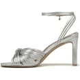 thumbnail image 3 of Naturalizer Women's Pnina Tornai Cariad Ankle Strap Dress Heel Silver Leather 9M, 3 of 5