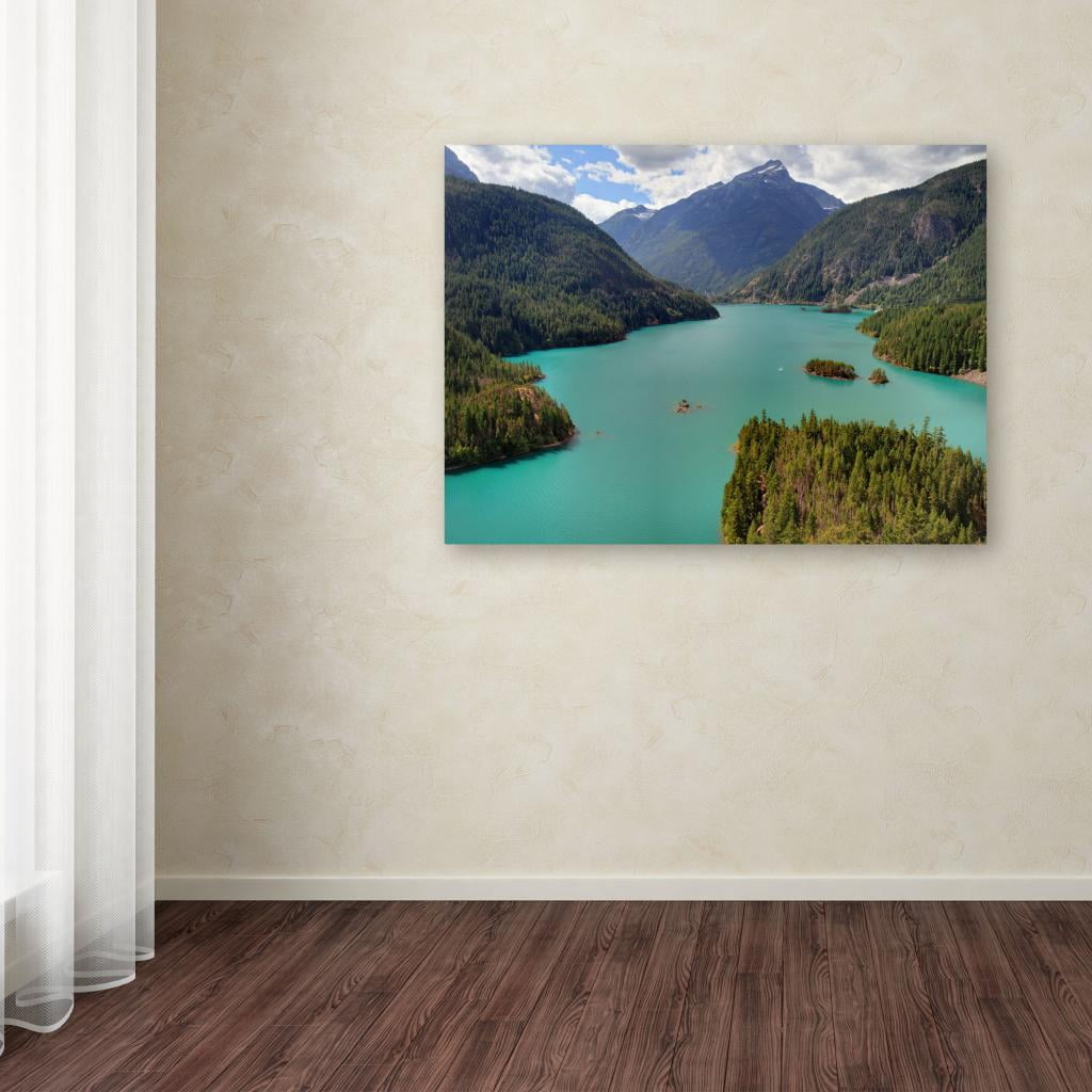 Trademark Fine Art "Diablo Lake" Canvas Art by Pierre Leclerc