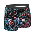 thumbnail image 3 of Daiia Paisley Men's Underwear Boxer Briefs, Cotton Stretch Moisture-Wicking Underwear-Small, 3 of 9