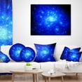 thumbnail image 4 of Designart Blue Fireworks on Black - Abstract Throw Pillow - 12x20, 4 of 5