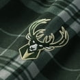 thumbnail image 6 of Men's Concepts Sport Hunter Green Milwaukee Bucks Regulate Long Sleeve T-Shirt & Plaid Pant Set, 6 of 6