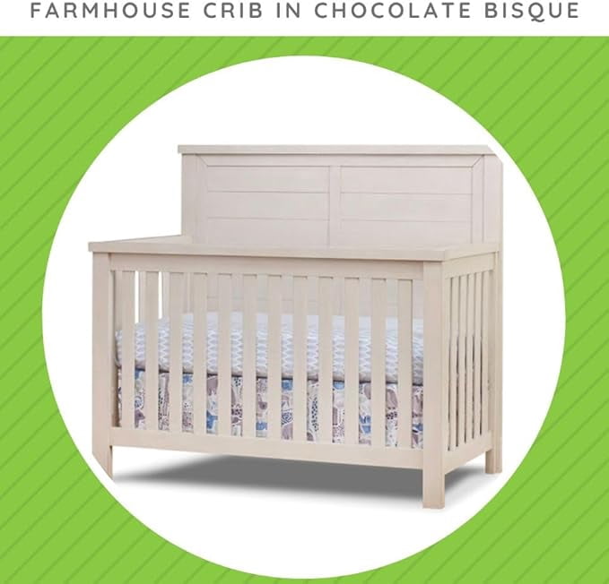 Toddler Bed Safety Guard Rail Conversion Kit for Sorelle Cribs (Chocolate Bisque, Model #136)