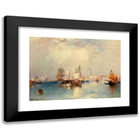 Thomas Moran 14x11 Black Modern Framed Museum Art Print Titled - Venice, Grand Canal (1903)
