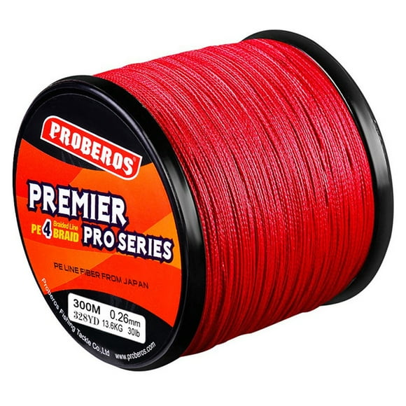 Fridja Super Strong Abrasion Resistant PE braid Fishing Line 4 Strands 300M 30LB