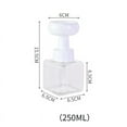 thumbnail image 4 of RuiJiao Flower Design Foaming Soap Dispenser - Clear Plastic Refillable Pump Bottles for Hand Soap, Lotion, or Shampoo - Available in Two Sizes, 4 of 5